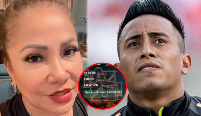 Marisol expone por primera vez conversaciones privadas con Christian Cueva: «Te quiero, estás en mi mente»