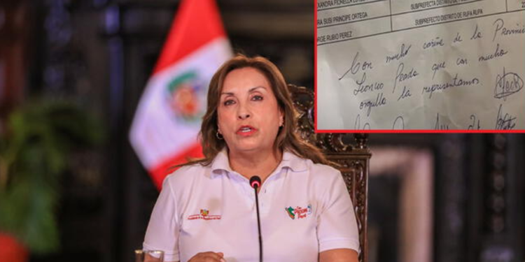 TESTIGO REVELA QUE SUBPREFECTOS LE ENTREGARON A DINA BOLUARTE UN SOBRE CERRADO Y REGALOS DE AGRADECIMIENTO