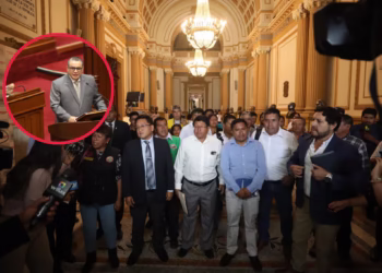 RONDEROS DE PATAZ EXIGEN RENUNCIA DEL MINISTRO JUAN SANTIVÁÑEZ EN EL CONGRESO