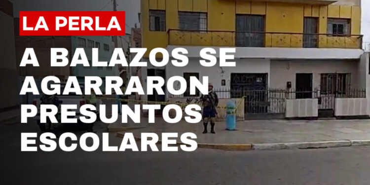 BALACERA ENTRE PRESUNTOS ESCOLARES ALARMA A VECINOS DE LA PERLA