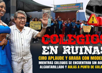 ¡COLEGIOS EN RUINAS! – AULAS AL BORDE DEL COLAPSO Y SIN AGUA A DIAS DEL INICIO DEL AÑO ESCOLAR