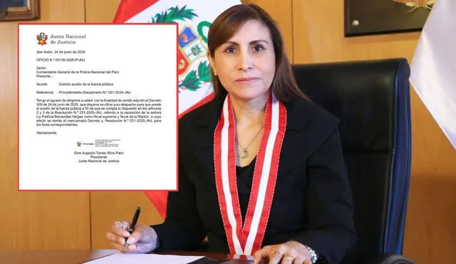 JNJ pide a la PNP sacar a la fuerza a Delia Espinoza para reponer a Patricia Benavides como fiscal de la Nación