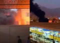 REPORTAN INCENDIO DE GRAN MAGNITUD A POCOS METROS DEL MERCADO UNICACHI EN COMAS