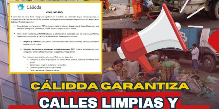 CÁLIDDA Y MINEM: CALLES LIMPIAS Y MERCADOS ABASTECIDOS