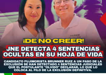 El «olvido» de Brunner Ruiz: Candidato de Fuerza Popular enfrenta exclusión por ocultar sentencias