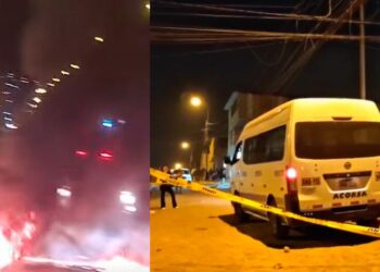 Callao: asesinan a balazos a chofer de empresa Acorsa en Ventanilla y transportistas queman llantas como acto de protesta